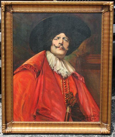 HASTE Laura American 1880 1965 Portrait of a French Cavalier