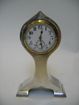 A BOUDOIR CLOCK maker s mark rubbed Birmingham 1912 the