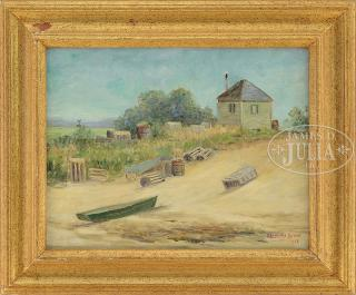 FRANK LOUVILLE BOWIE American 1857 1936 THREE LANDSCAPES 1 Portland