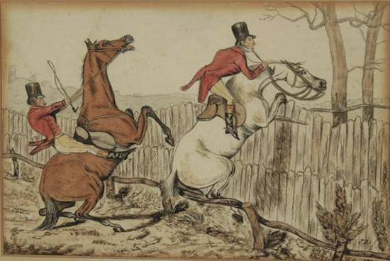 Two Works A Henry Alken British 1785 1851 The Difficult