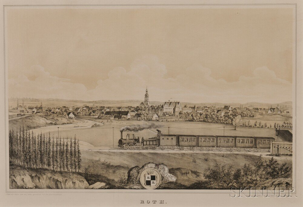 Roth Bavaria View with Rail Train Nuremberg C Schmidt Jr