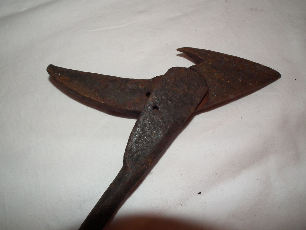 EXPERIMENTAL FLUKE HARPOON Antique experimental Temple fluke harpoon 33 in