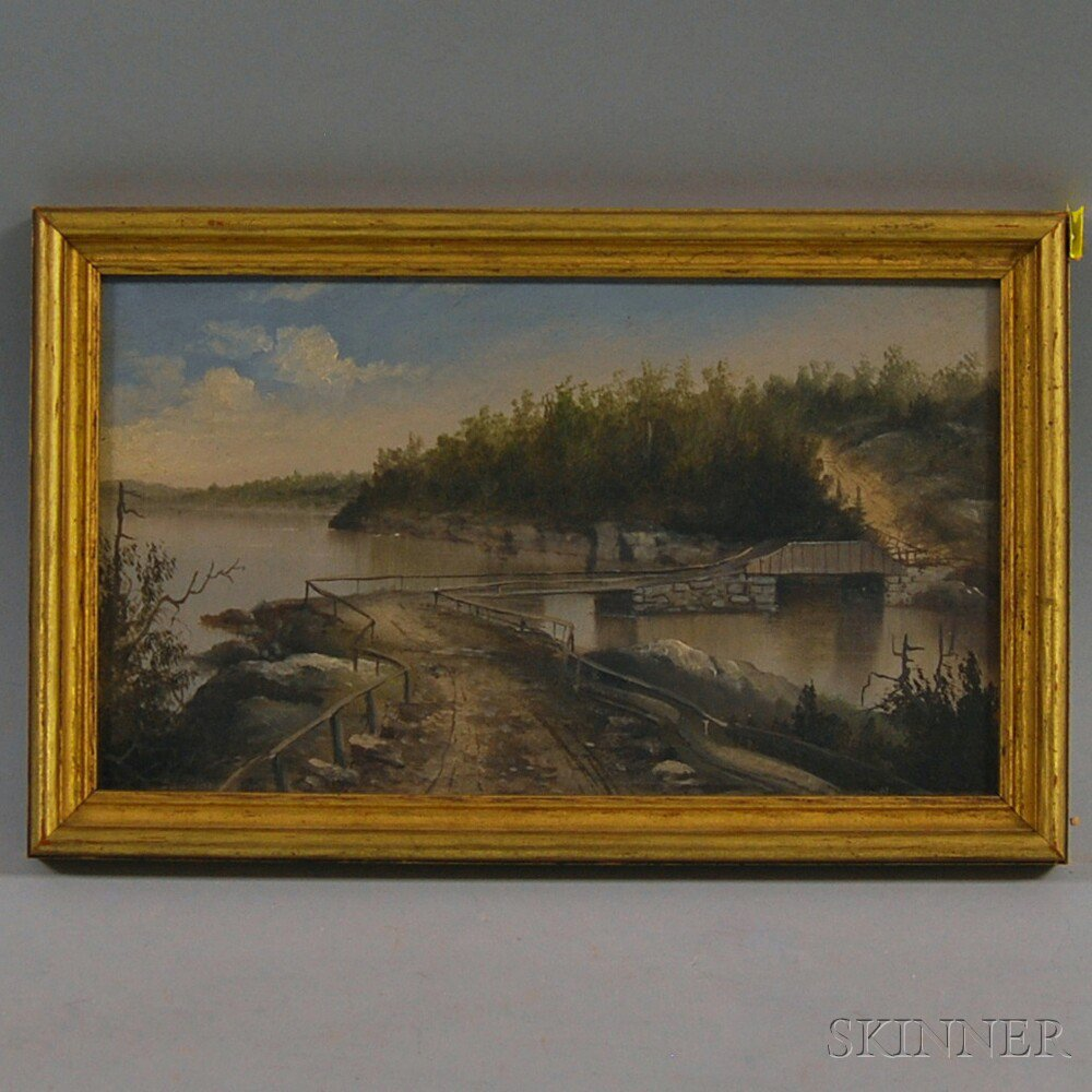 George M Hathaway American 1852 1903 Bailey s Island Bridge