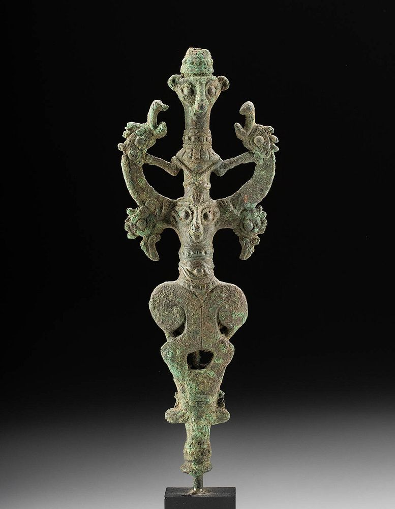 Luristan Bronze Master of Animals Finial Ancient Near East northwestern