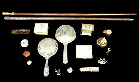 STERLING sixteen sterling and or vanity pieces two sterling hand