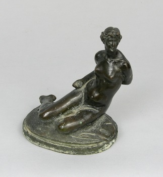 Max Kalish Hungarian American 1891 1945 Reclining nude Cast bronze