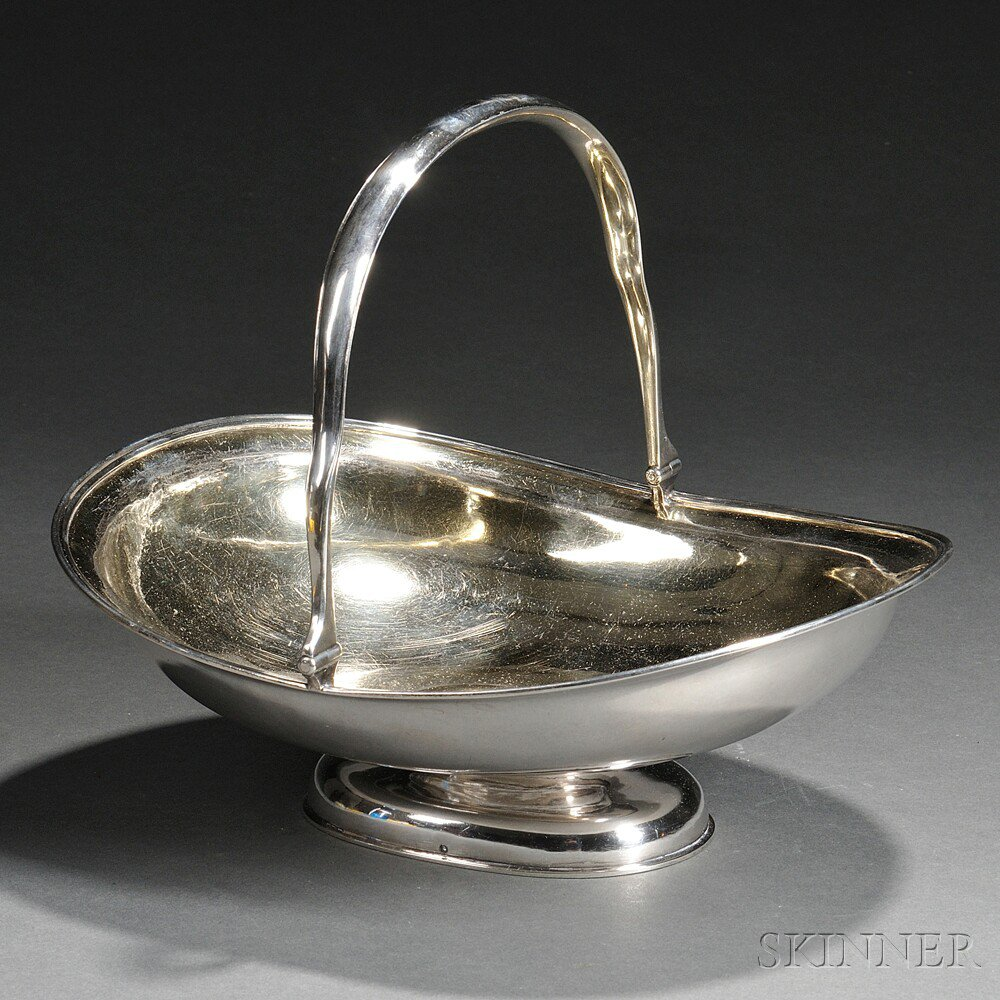 Russian 875 Silver Basket St Petersburg c 1848 G M