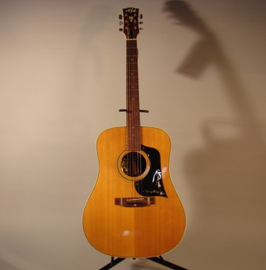 Lyle model W300 6 string acoustic guitar with case condition