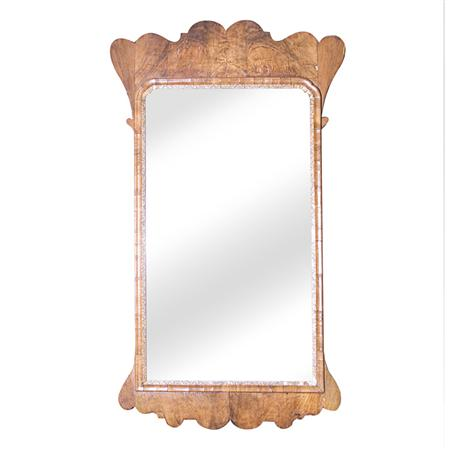 George II Parcel Gilt Walnut Mirror Estimate 500 700