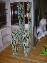A Pair of Wrought Iron Dividers Large standing wrought iron