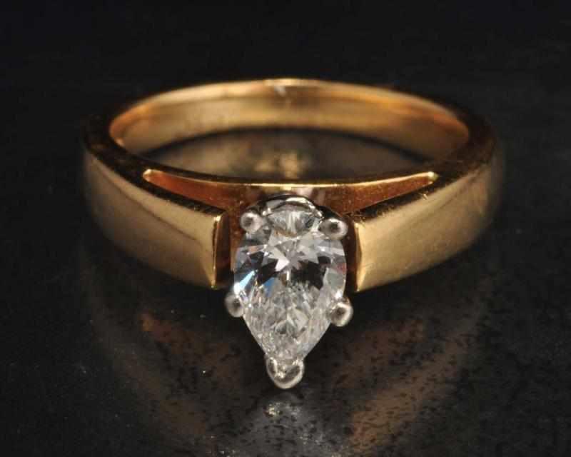 14K Y Gold Platinum Diamond Ring Description Diamond 0 46