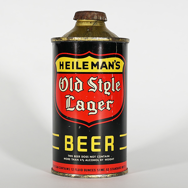 Heileman Old Style Lager Low Profile Cone CLEAN 177 20Reference
