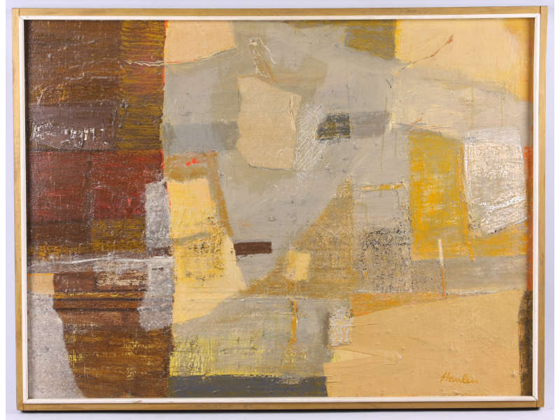 John Hanlen PA b 1922 Good Earth acrylic on board