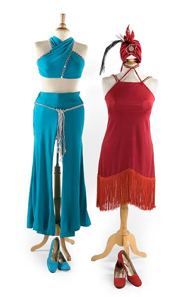 A collection showgirl costumes from The Cocoanut Grove at The