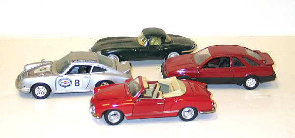 Plastic assembled model cars Lot of assorted vehicle kits assembled