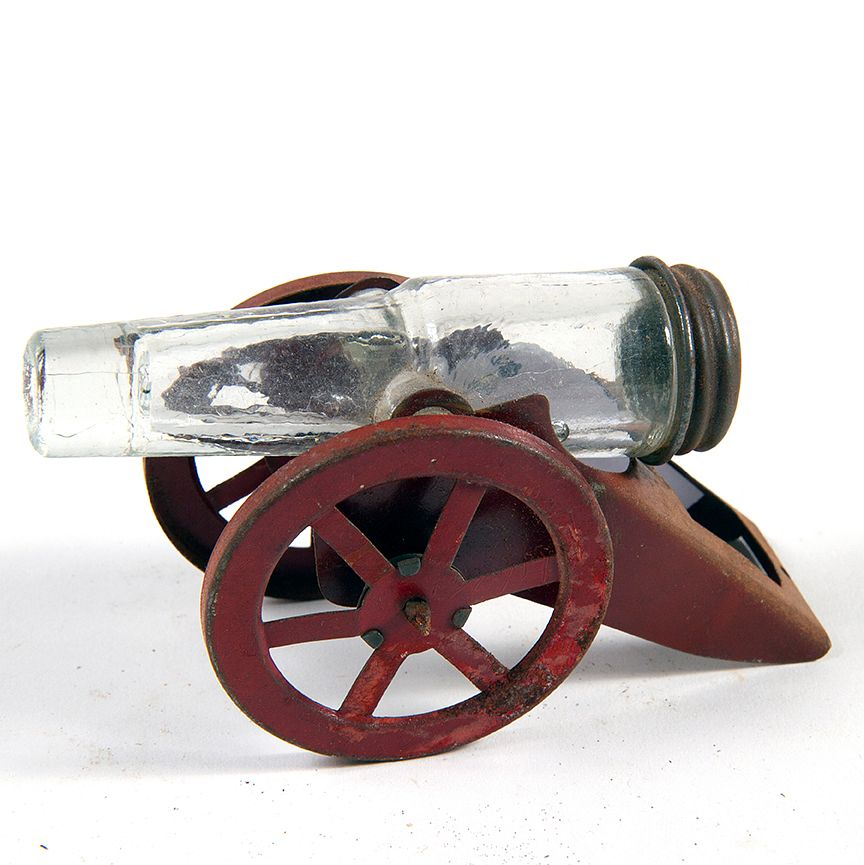 Cannon Candy Container Nice condition with original paint and original