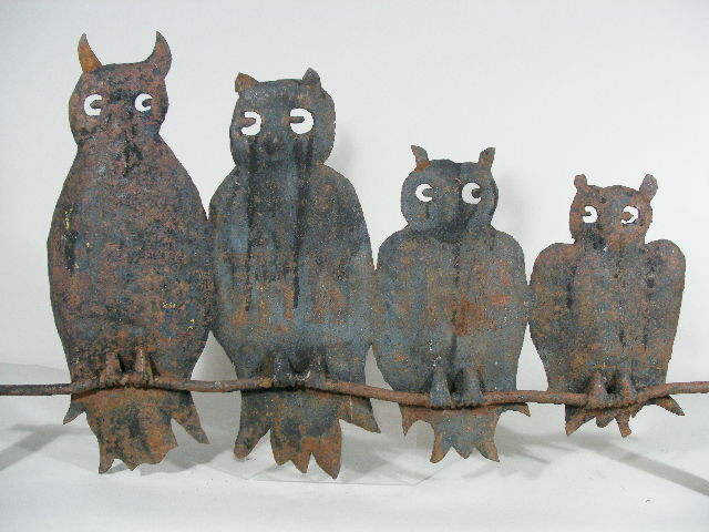 Folk Art Owl Trade Sign from Maine or New Hampshire