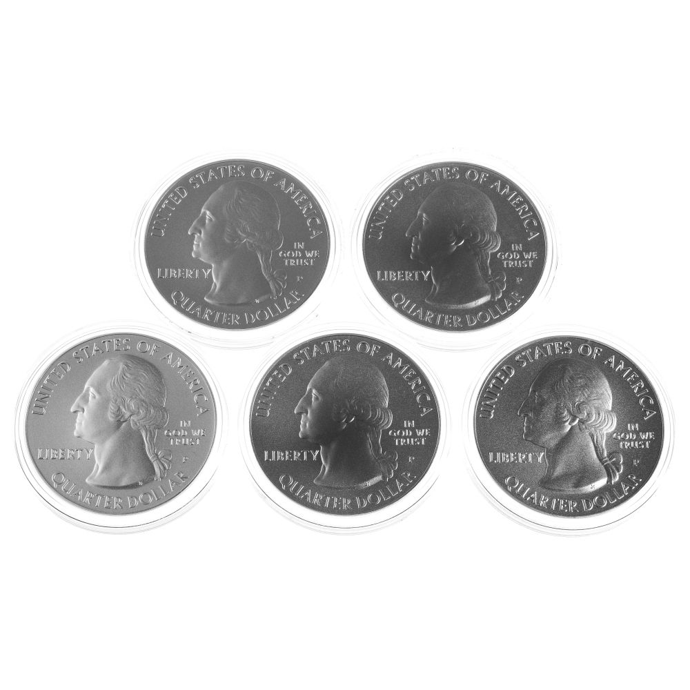 2015 AMERICA THE BEAUTIFUL 5OZT COIN ASSORTMENT 5 uncirculated coins