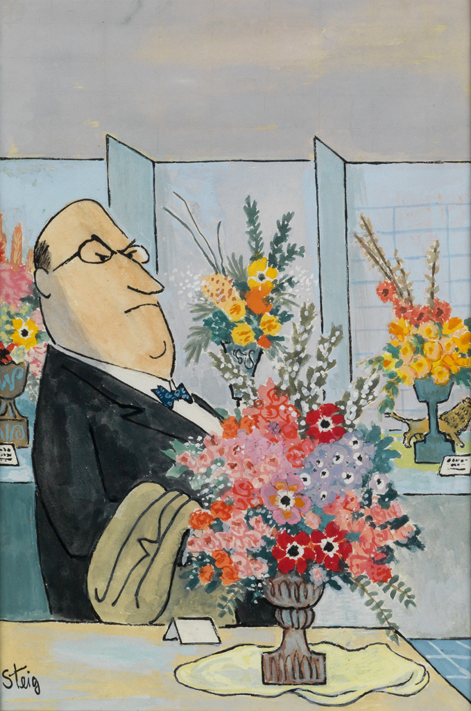 WILLIAM STEIG The Connoisseur Cover for The New Yorker published
