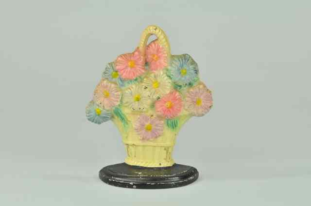 DAISIES DOORSTOP BOOK EXAMPLE Hubley cast iron marked 344 lovely