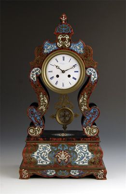 A French boulle mantel clock drum movement and dial signed