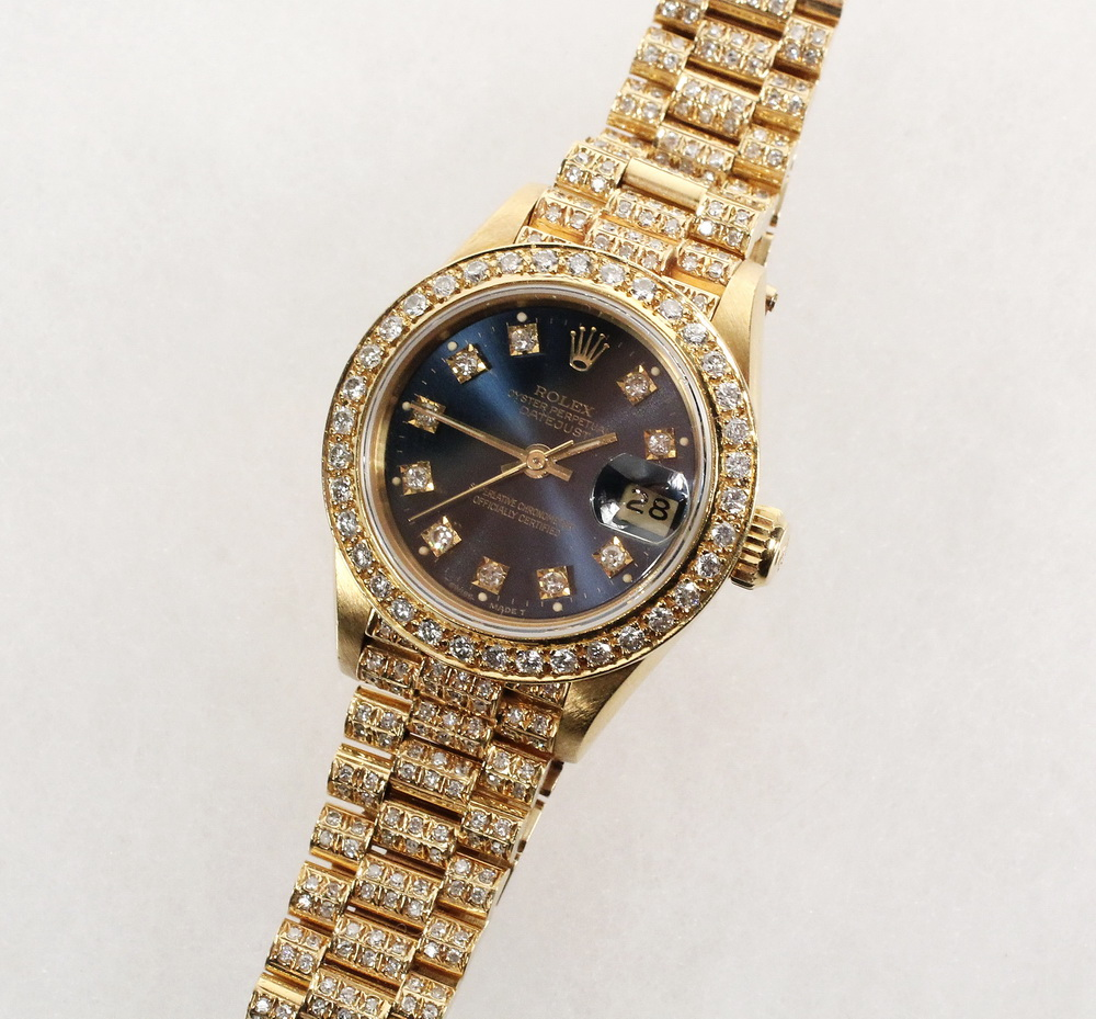WATCH Lady s 18K Yellow Gold Rolex Oyster Perpetual Datejust