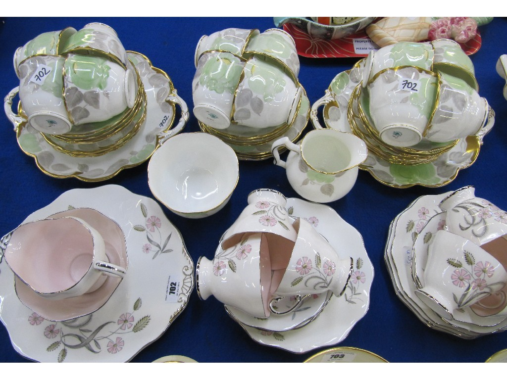 Coalport teaset and a Foley teaset
