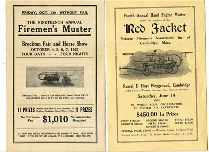 Lot American Fire Fighting Material Primarily Massachusetts ca 1905 1920s