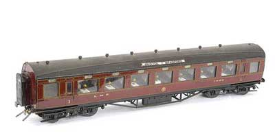 Kit Scratchbuilt O Gauge LMS all 1st Centre Corridor Coach