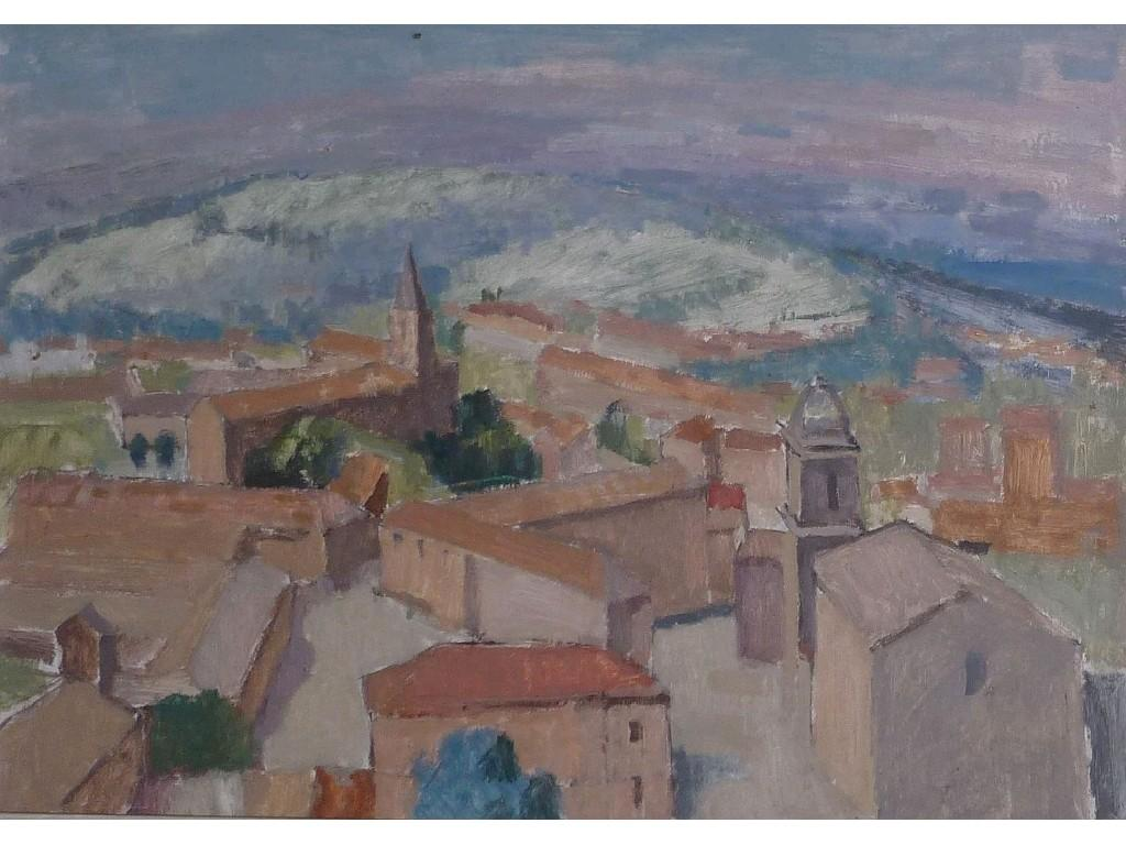 HARRY RUTHERFORD 1903 1985 OIL PAINTING ON BOARD Panoramic view