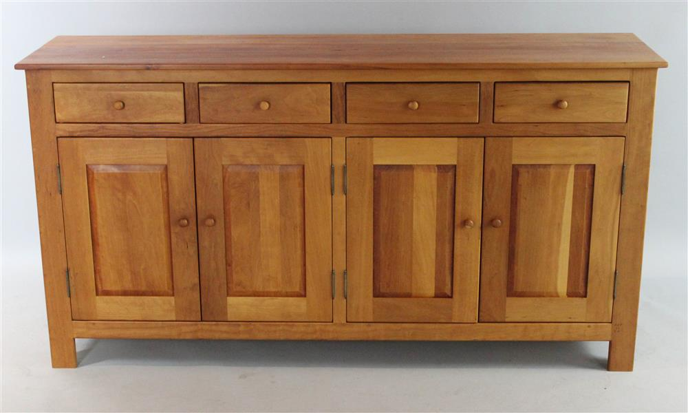 BORKHOLDER AMISH CRAFTED CHERRY BUFFET EN SUITE rectangular top over