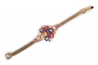 Blancpain Colored Diamond Gemstone Watch 14K rose gold Blancpain ladies
