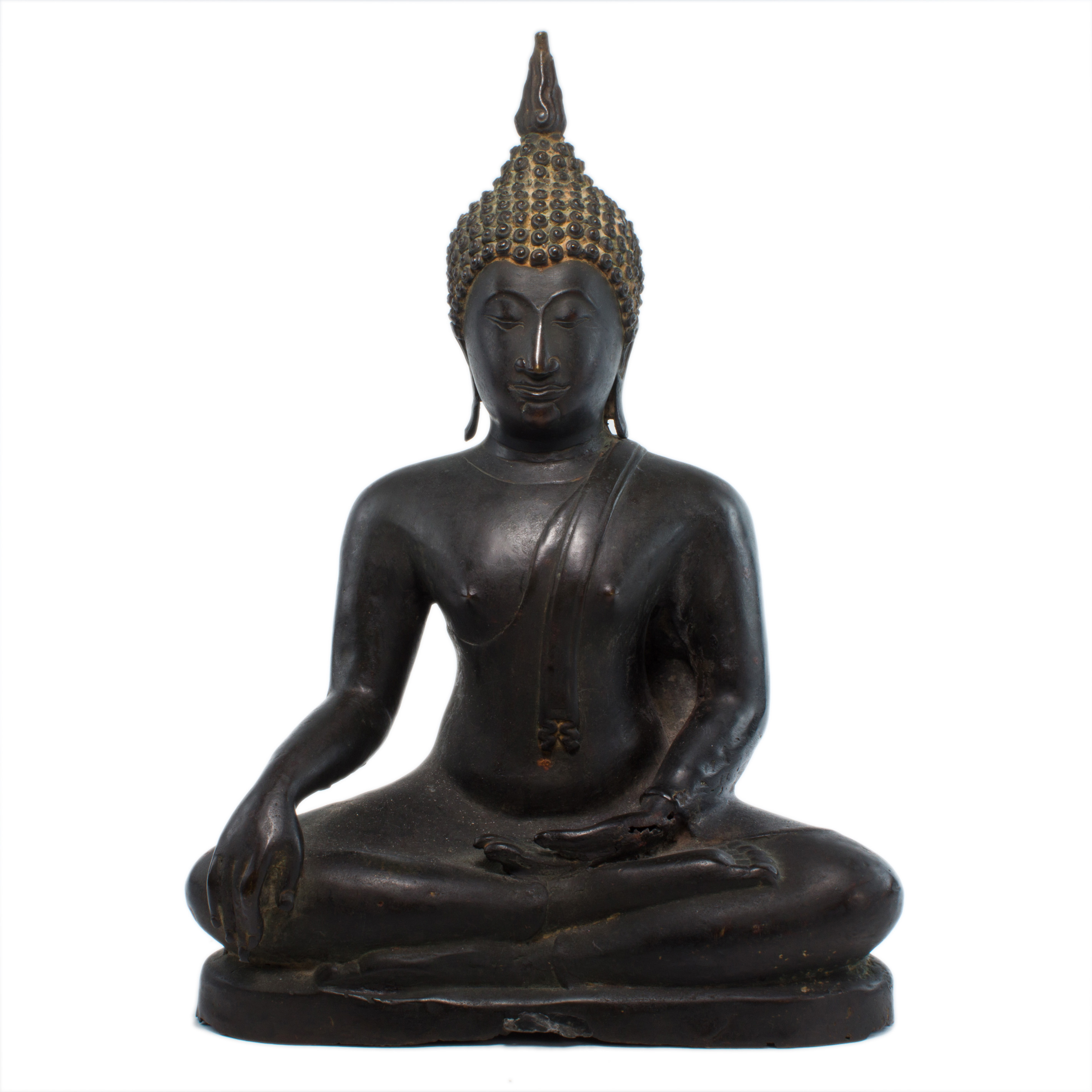THAI AYUTTHAYA STYLE BRONZE FIGURE OF BUDDHA Thai Ayutthaya style