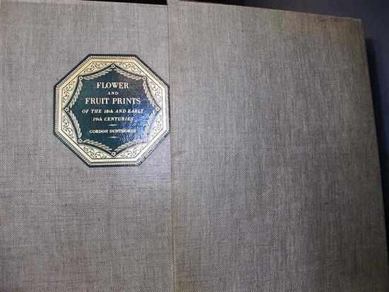FLOWER AND FRUIT PRINTS OF THE 18TH AND EARLY 19TH