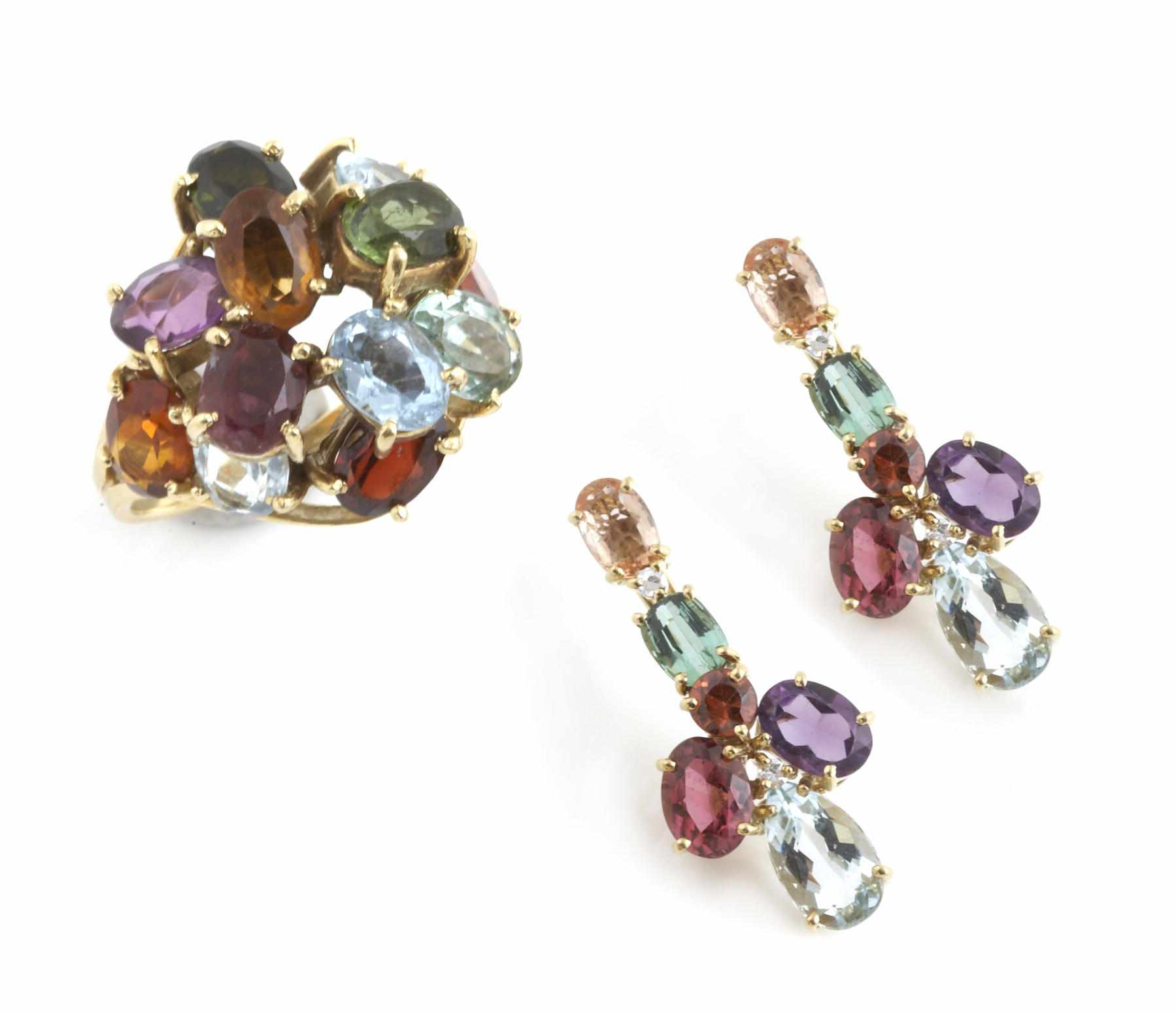 Property of various owners A collection of multi color gem