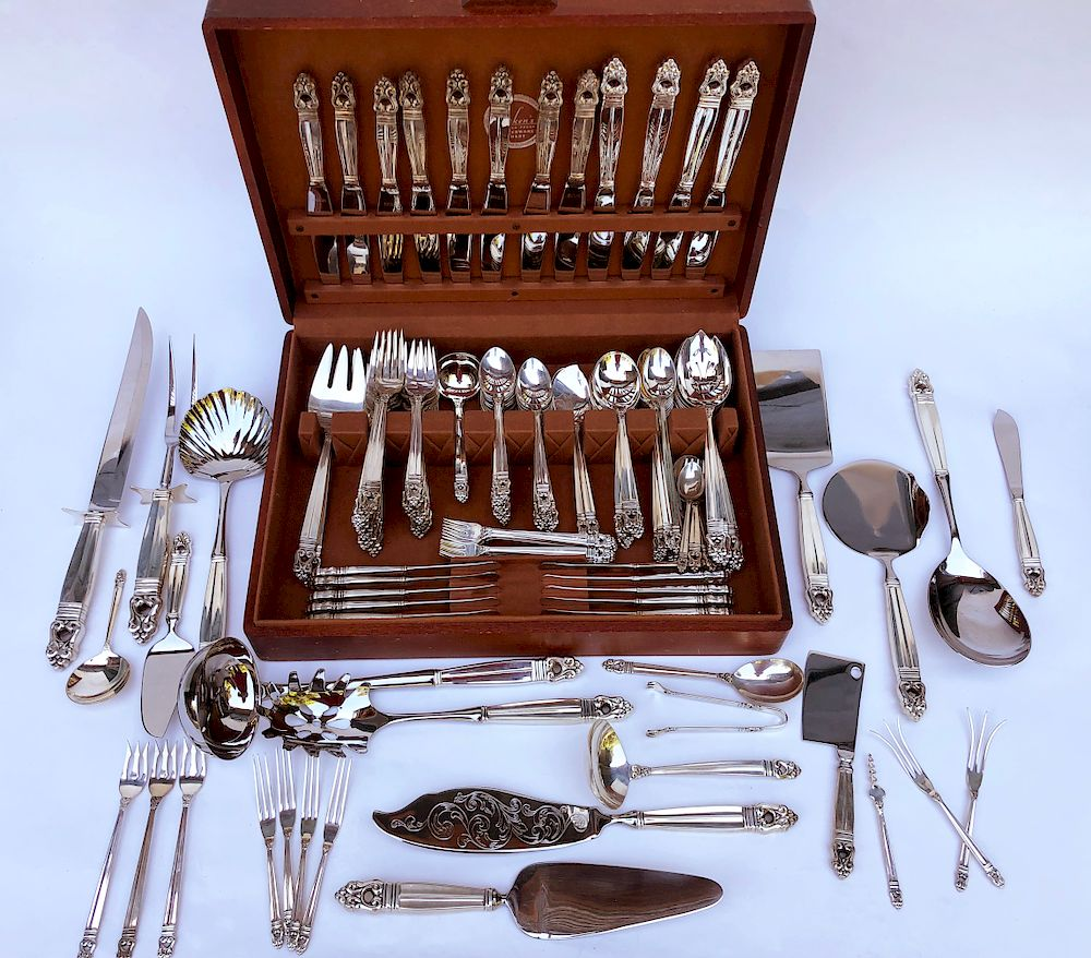 149 Piece International Sterling Silver Royal Danish Flatware Service Exclusive