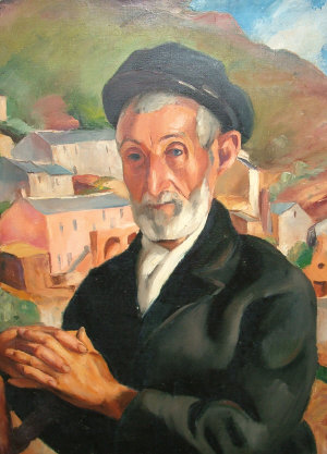Charles Kvapil Belgian 1884 1957 Vieux Corse oil on canvas