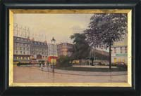 EMMANUEL LISIEUX Late 19th 20th Century PARISIAN STREET SCENE Oil