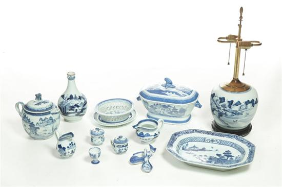 LARGE GROUP OF CANTON China 19th century Good selection of