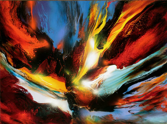 Leonardo Nierman Mexican b 1932 The Elements Birth of Fire