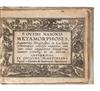OVIDIUS NASO PUBLIUS Metamorphoses argumentis ex Luctatio grammatico collectis expositae