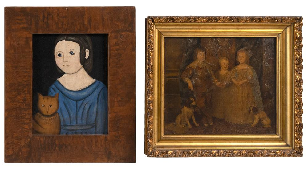 TWO FIGURAL PAINTINGSTWO FIGURAL PAINTINGS 1 Contemporary Prior Hamblin style