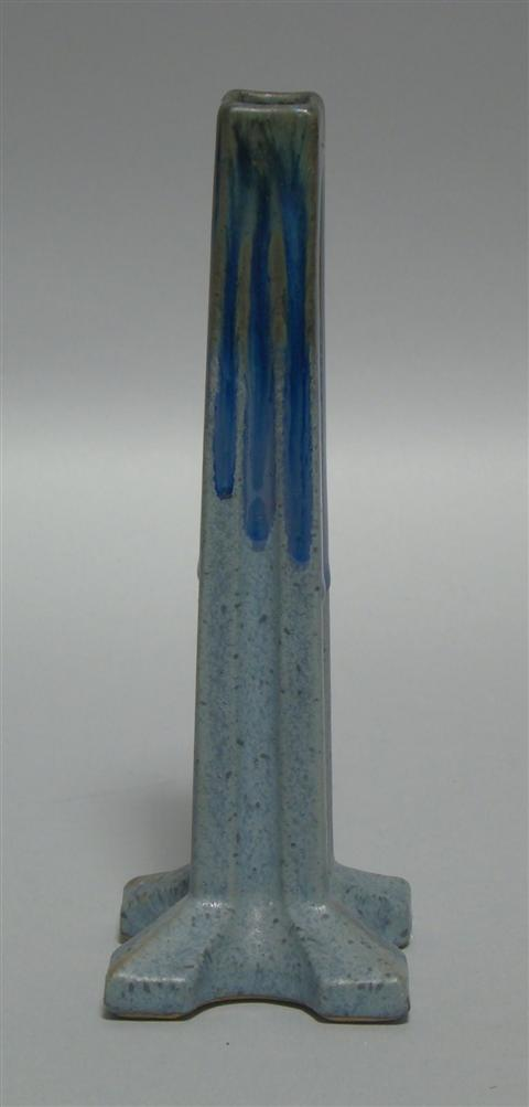 FULPER SQUARE BUD VASE Squared ink stamp mark of futed