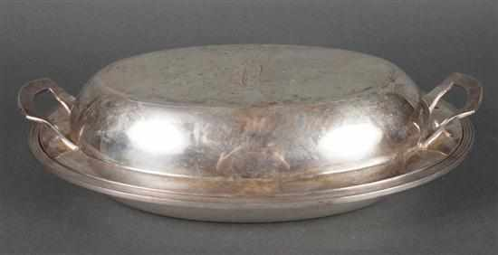 American sterling silver covered entree dish Stieff Silver Co Baltimore