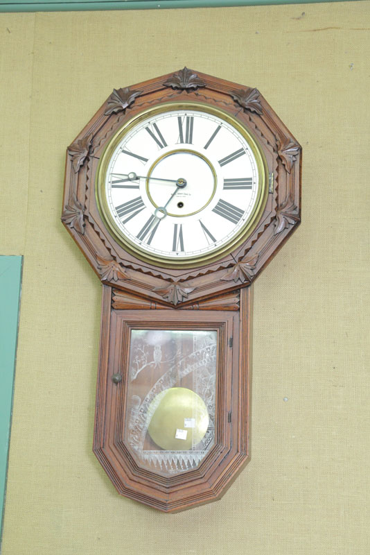 GILBERT STAR DROP WALL CLOCK Thirty hour spring driven with