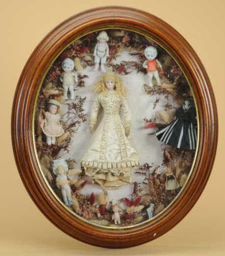 French Fashion in Frame An antique walnut shadow box frame