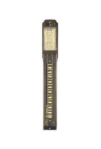 A rare 19th century Japanese hardwood Shaku Dokei or striking