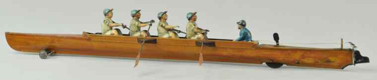 GUNTHERMANN FOUR MAN SCULL TOY Germany scarce and classic depiction