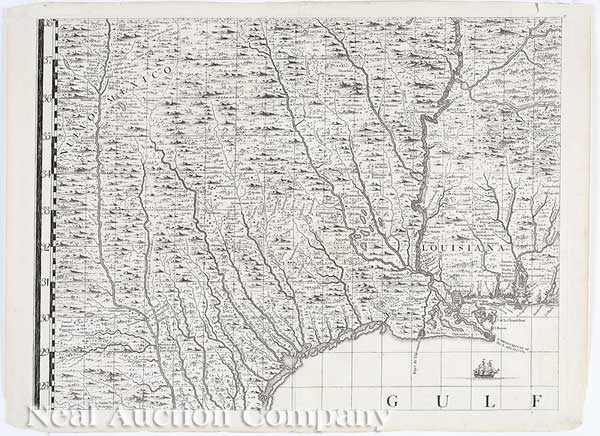 Henry Popple English 18th c A Map of the British
