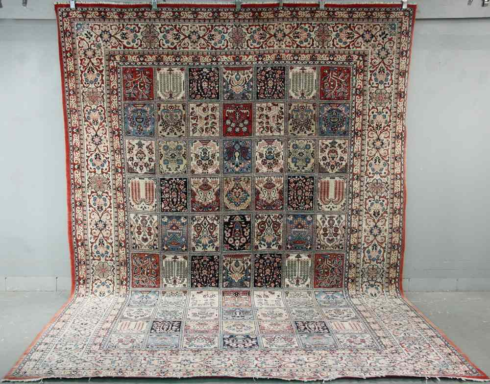 CARPET 8 8 x 12 3 Persian multi panel garden